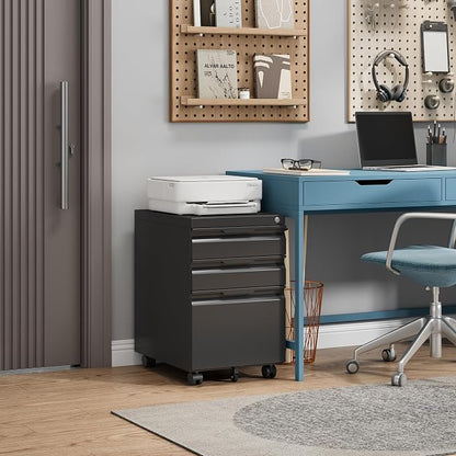 3 Drawer Mobile File Cabinet - Image 2