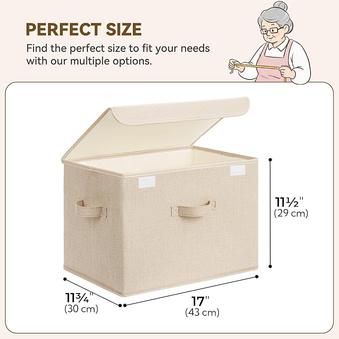 GRANNY SAYS Closet Storage Bins, Decorative Storage Boxes - Image 6