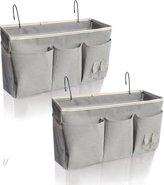 Bedside Caddy, Bedside Hanging Storage Organizer forBunk and Hospital Beds by SMALIGOLA