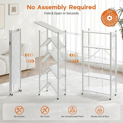 Fenbeli Foldable Shelves with Wheels - Image 7