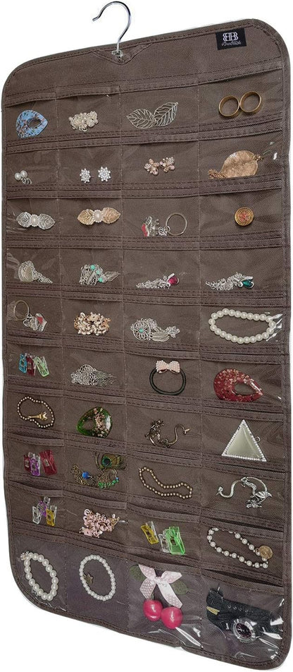 BB Brotrade Hanging Jewelry Organizer, Accessories Organizer, 80 Pocket by BB+Brotrade