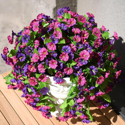 INQCMY Artificial Flowers for Outdoor Spring Summer Decoration Faux Silk - Image 5