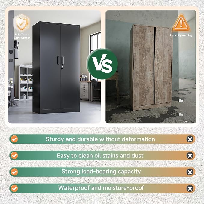 Letaya Metal Garage Storage Cabinets - Image 9