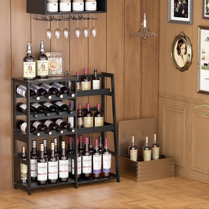 VASMIA Versatile Liquor Stand for Home Bar, Wine Rack Freestanding Floor - Image 7