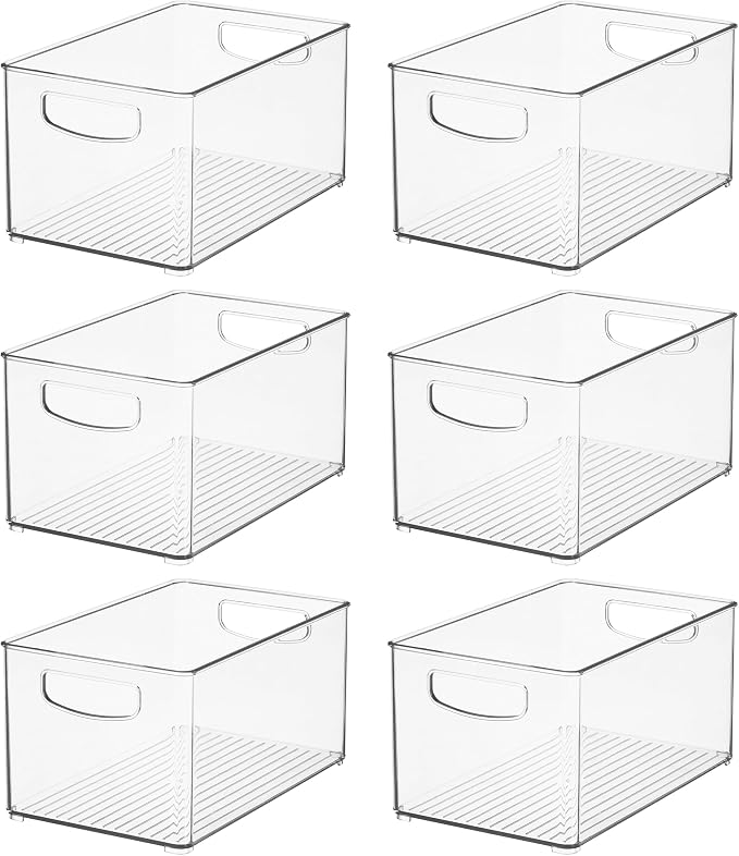 iDesign Stackable Clear Plastic Bin, - Image 9