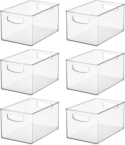 iDesign Stackable Clear Plastic Bin, - Image 9