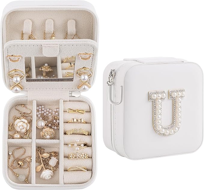 Birthday Gifts For Women, Initial Jewelry Box, Travel Jewelry Case, Gifts for by Unknown