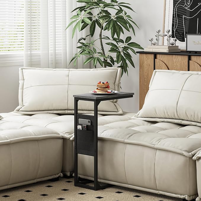 TUTOTAK C Shaped End Table, Side Table - Image 8