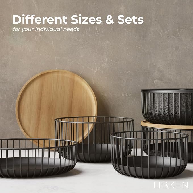 Fruit Basket with Wooden Bamboo Lid - Image 6