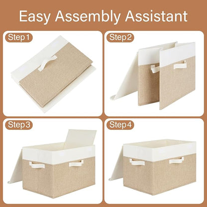GRANNY SAYS Storage Boxes with Lids, Decorative Storage Bins, Shelf Baskets - Image 8
