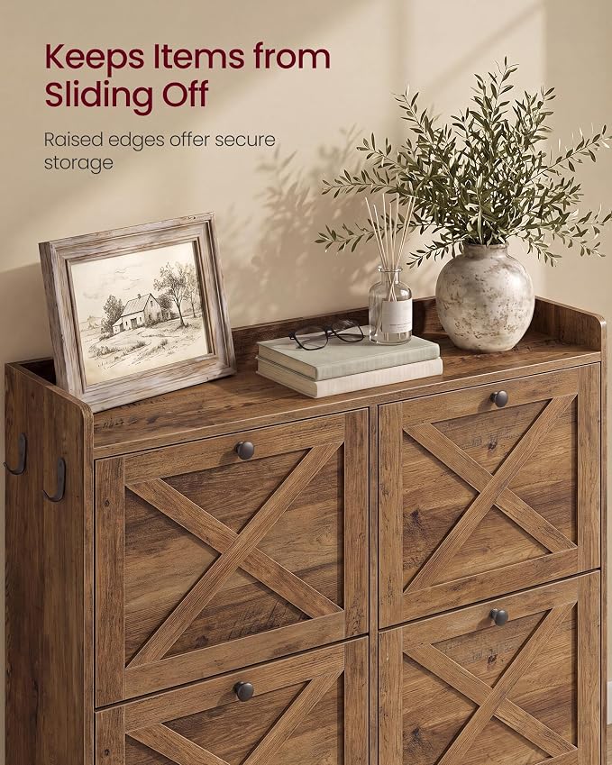 VASAGLE Shoe Storage Cabinet Organizer - Image 6