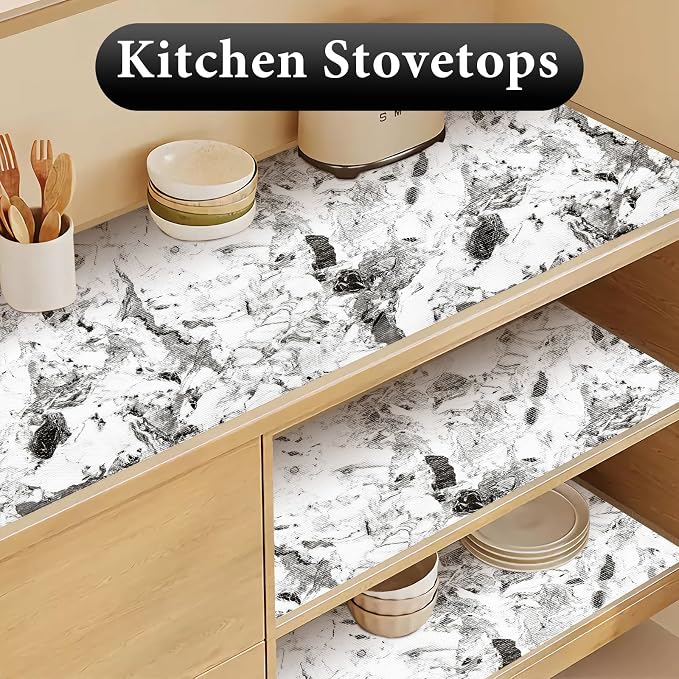 Drawer and Shelf Liner for Kitchen Cabinet: 17 in X 20 Ft Non Slip Waterproof - Image 5