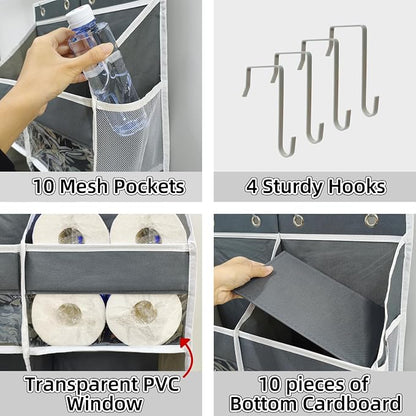 5-Tier Heavy Duty Over the Door Organizer - Image 4