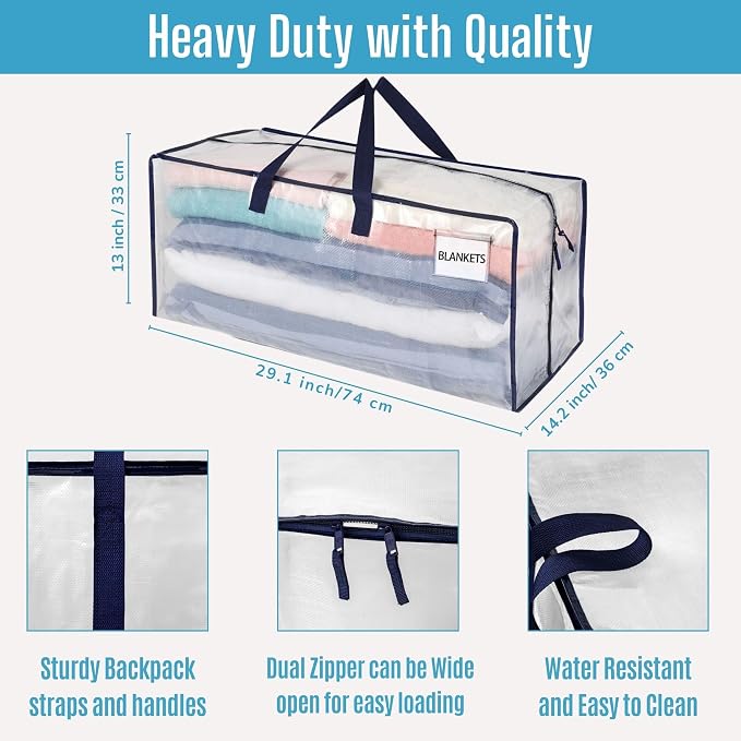 VENO 8 Pack Moving Bags w/Backpack Straps, Heavy Duty, Moving Boxes Alternative - Image 4