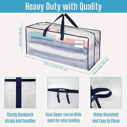 VENO 6 Pack Moving Bags w/Backpack Straps, Heavy Duty, Moving Boxes Alternative - Image 3