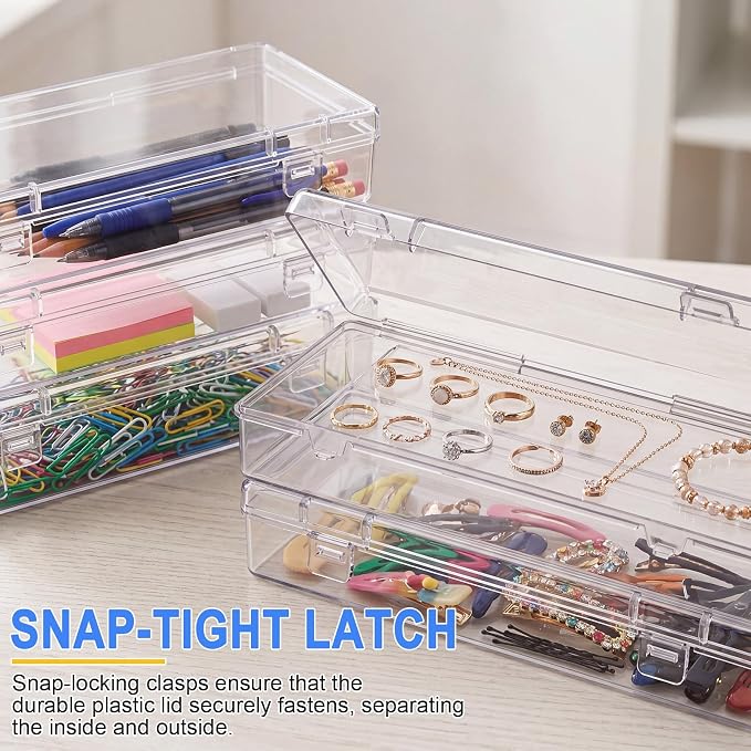 Jetec 6 Pieces Mini Plastic Clear Beads Storage Containers Box - Image 3