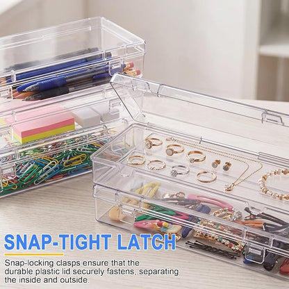 Jetec 6 Pieces Mini Plastic Clear Beads Storage Containers Box - Image 3
