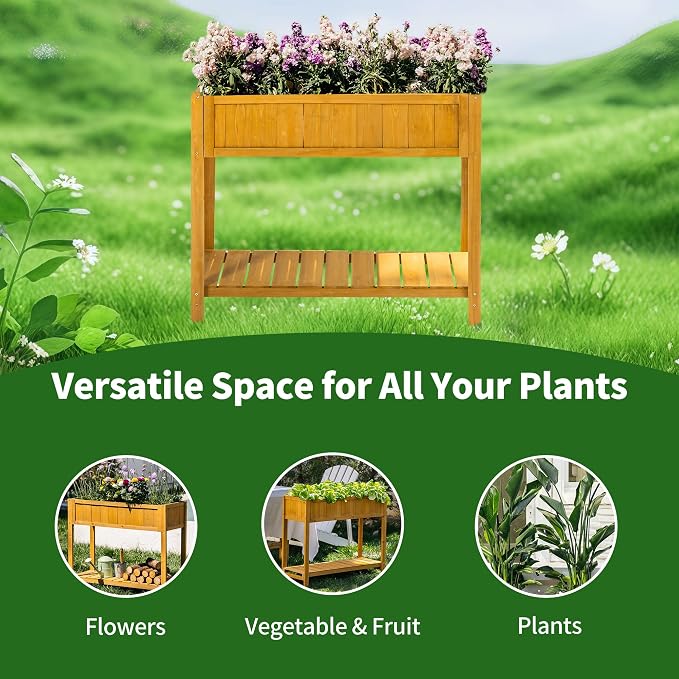 Fir Wooden Raised Garden Bed - Image 7