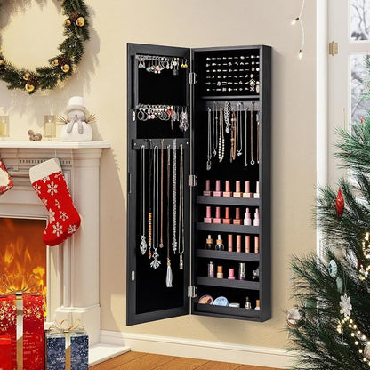 Giantex Wall or Door Mounted Jewelry Cabinet - Image 3