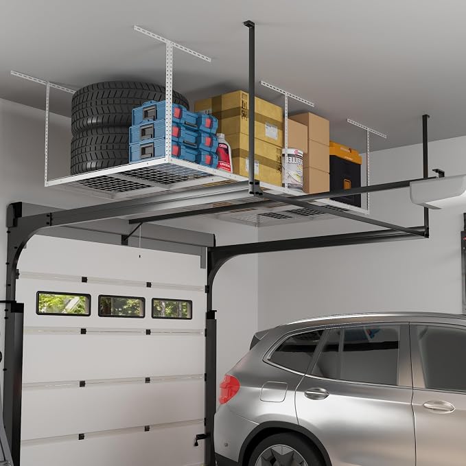FLEXIMOUNTS 4x8 Overhead Garage Storage Rack, Adjustable Organization System - Image 7