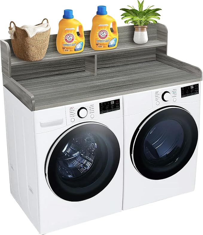 Royxen Laundry Countertop with 2-Tier Shelf Universal Fit, Washer and Dryer by Royxen