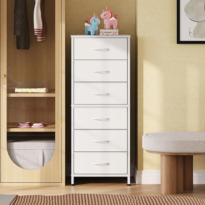WLIVE Tall Dresser for Bedroom, 6 Drawer Dresser, Tall vertical design - Image 2