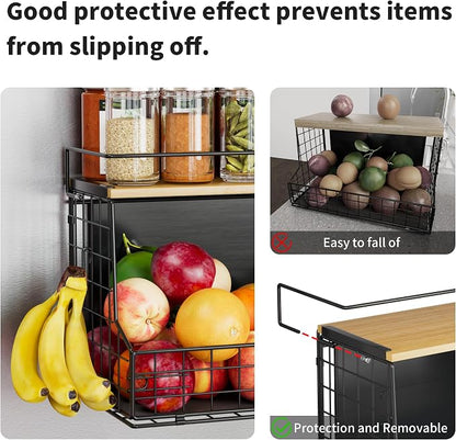 Magnetic Shelf for Fridge, Large Container Magnetic Spice Rack for Refrigerator - Image 3