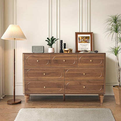 ORRD Fluted 7 Drawer Dresser for Bedroom, Modern Mid Century Chest of Drawers - Image 6