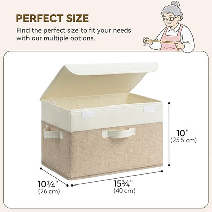 GRANNY SAYS Storage Bins with Lids, Decorative Storage Boxes, Clothes Stoarge - Image 2