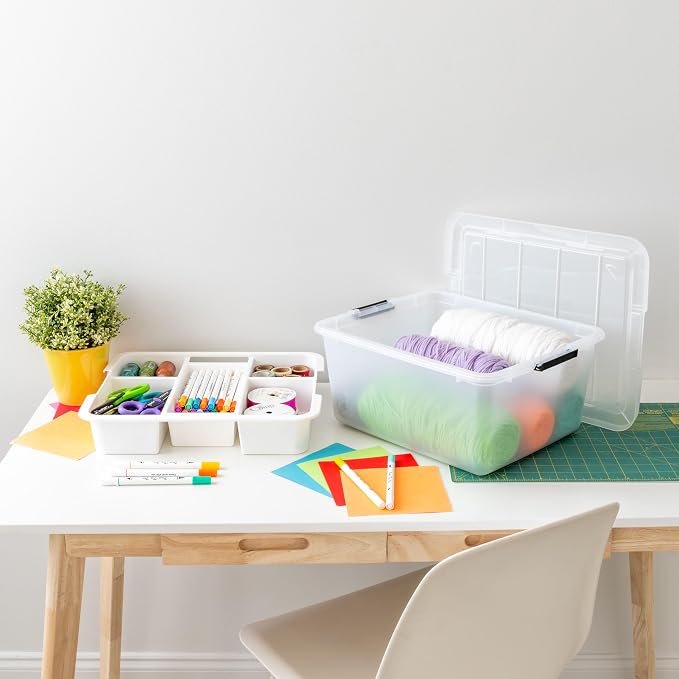IRIS USA 18 QT Clear Storage Organizer - Image 4