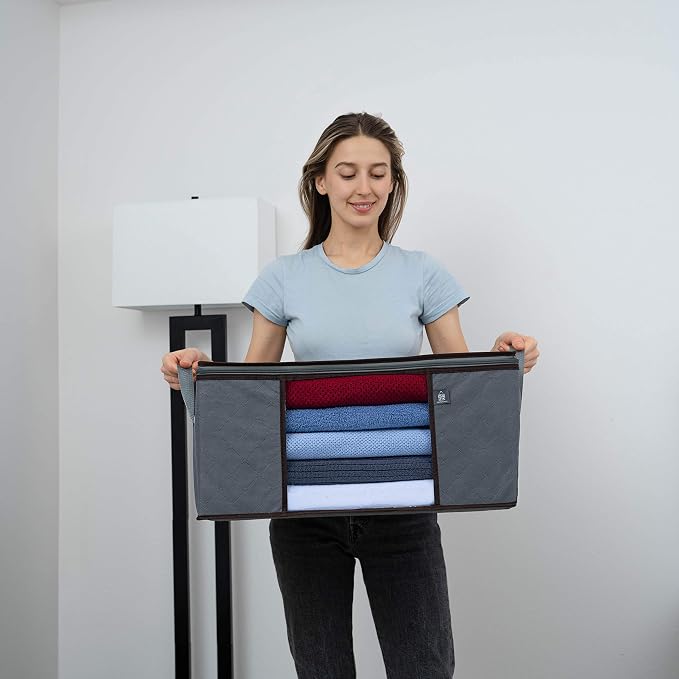 VENO 3 Pack Large Clothes Storage Bag Organizer - Image 8
