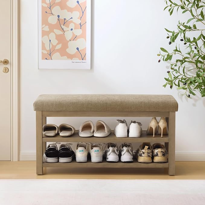 Zihanhome 2 Tier Shoe Rack Bench by Zihanhome