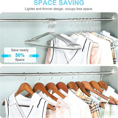 Coat Hangers 40 Pack Clothes Hangers, Seropy Metal Hanger Heavy Duty Wire - Image 3