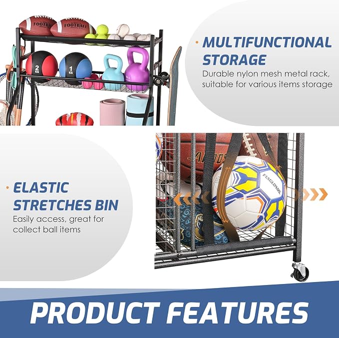 PLKOW Sports Equipment Organizer - Image 4