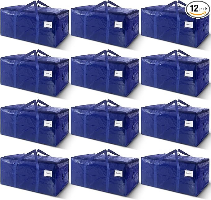 12 Pack Extra Heavy Duty Large Moving Bags by WTREE