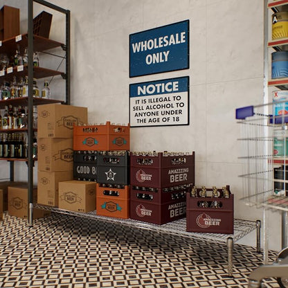 21" Deep x 72" Wide x 8" Height Wire Shelving Kit | 1-Tier | NSF Commercial - Image 7