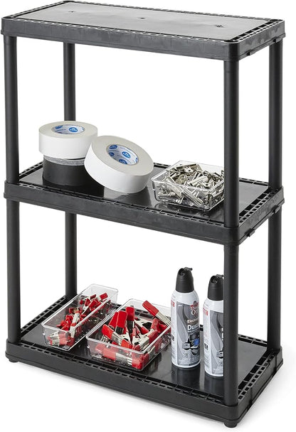 Gracious Living 3 Shelf Fixed Height Light Duty Storage Unit 12 x 24 x 33 - Image 5
