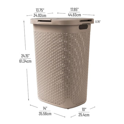 Mind Reader Slim Laundry Hamper - Image 3