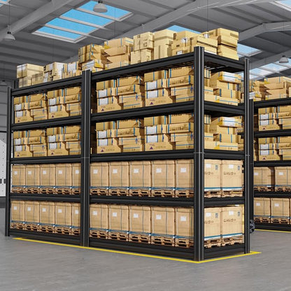Set of 9 Garage Shelving-3500 lbs 5 Tier Storage Shelves, Adjustable Heavy Duty - Image 2