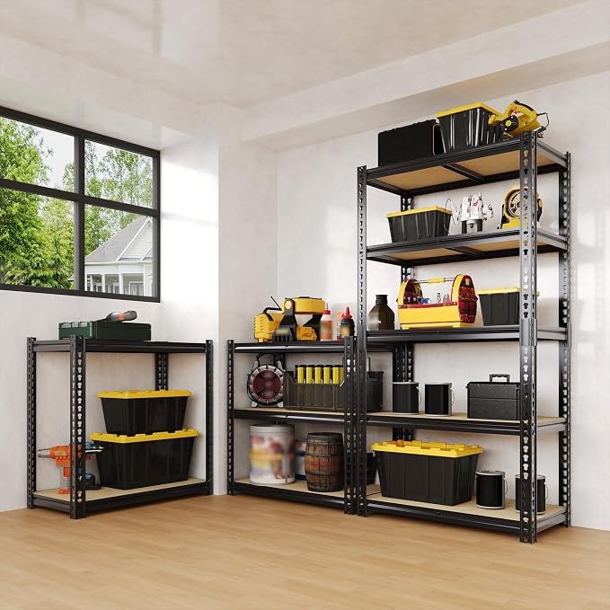 Heavy Duty Garage Storage Shelves, 2500 Lbs Capacity, 5-Tier Adjustable Storage - Image 2
