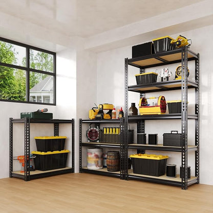 Heavy Duty Garage Storage Shelves, 2500 Lbs Capacity, 5-Tier Adjustable Storage - Image 2