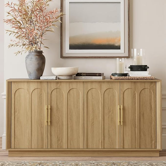 FORTUNETEC 67" Sideboard Buffet Cabinet by FORTUNETEC
