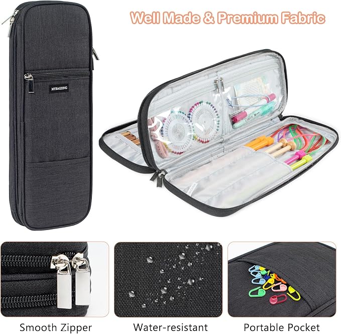 Knitting Needles Case, Knitting & Crochet Accessory Organizer - Image 4