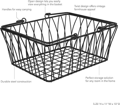 Spectrum Black Wire Basket - Image 7