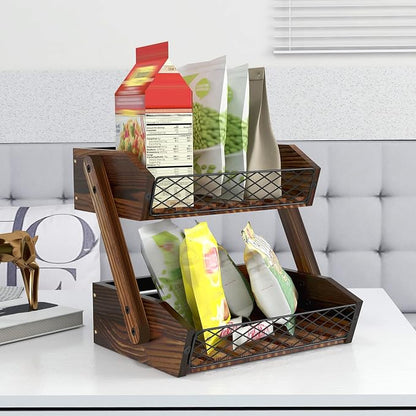 Dorhors Fruit Basket for Kitchen Counter Organizer, Fruit Bowl Stand Storage | - Image 7