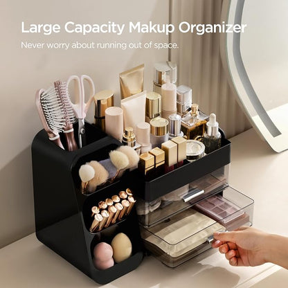 HBlife Makeup Organizer with Brush Holder - Image 2