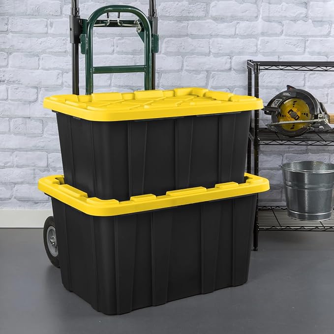27 Gallon Durable Plastic Storage Tote - Image 6