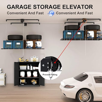 4x8 FT Overhead Garage Storage Rack - Image 9