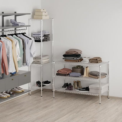 24" Deep x 48" Wide x 34" Height Wire Shelving Kit | 3-Tier | NSF Commercial - Image 7