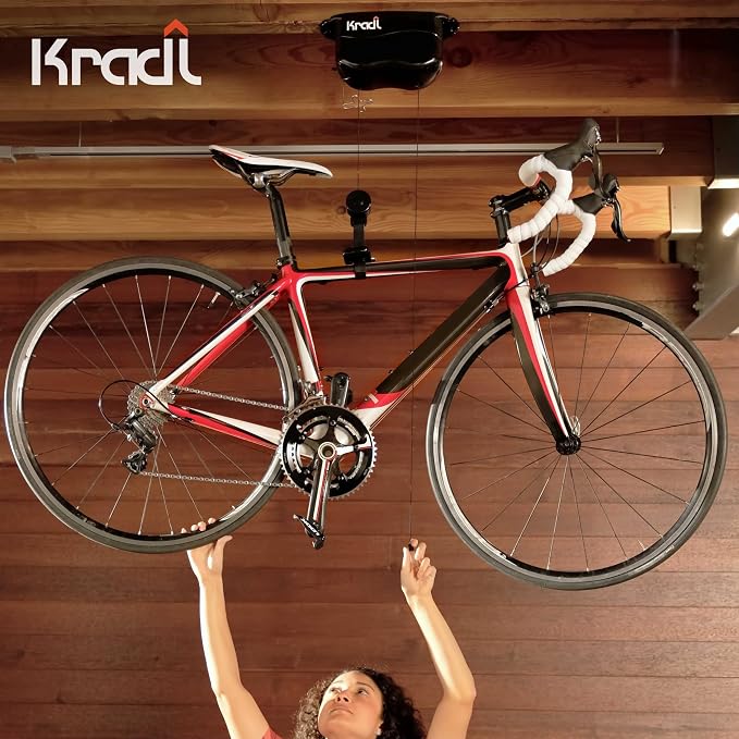 Kradl - Ceiling Mount Bike Lift and Rack. Bicycle Storage Hoist Without - Image 8